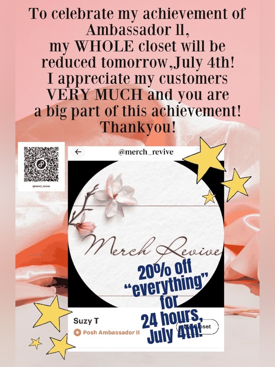 Other - Merch Revive Floral Logo Promo Graphic - Pink & Coral